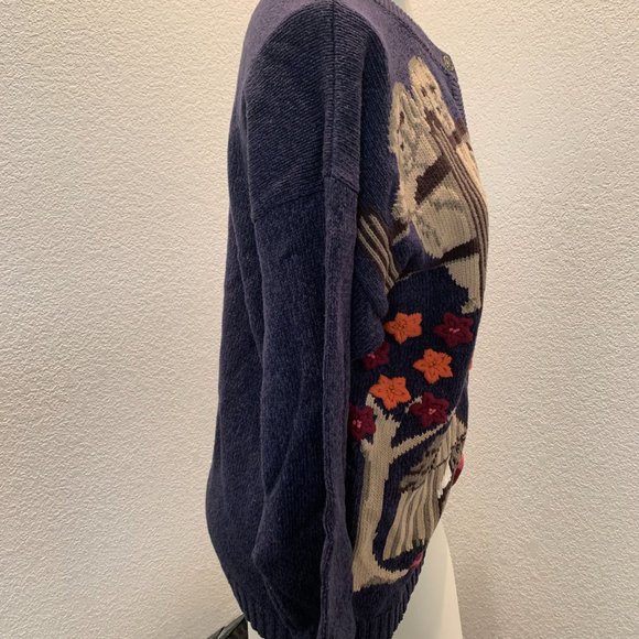 Northern Reflections cotton cardigan sweater size L dogs and puppies - Picture 5 of 16